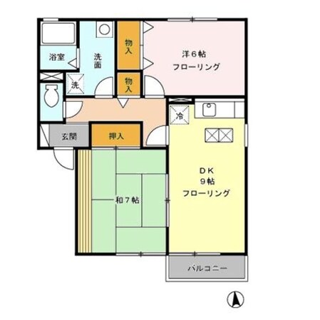 プラザＳの物件間取画像